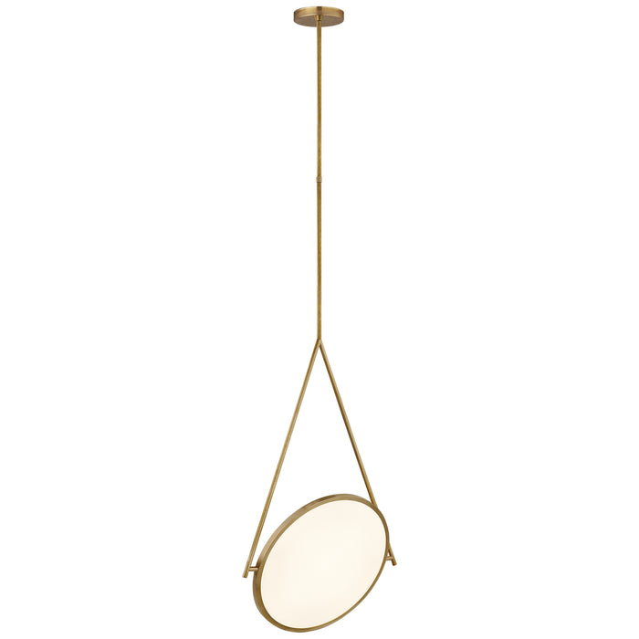 Visual Comfort Signature - PB 5005NB - LED Pendant - Dot Stance - Natural Brass