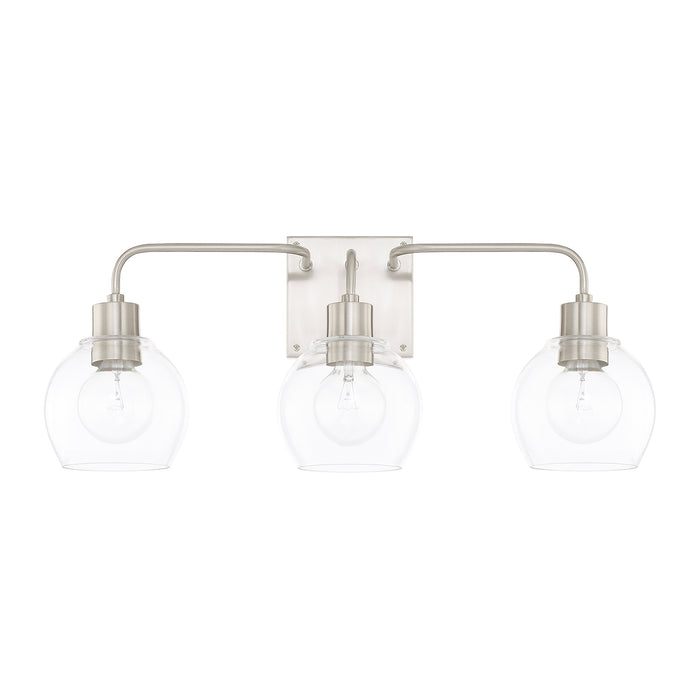 Capital Lighting - 120031BN-426 - Three Light Vanity - Tanner - Brushed Nickel