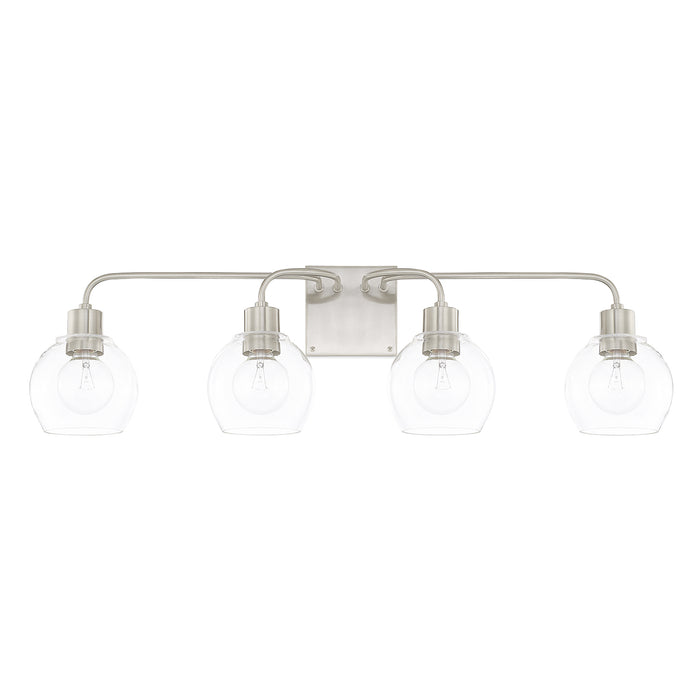 Capital Lighting - 120041BN-426 - Four Light Vanity - Tanner - Brushed Nickel