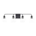 Capital Lighting - 120041MB-426 - Four Light Vanity - Tanner - Matte Black