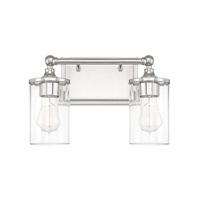 Capital Lighting - 120721PN-423 - Two Light Vanity - Camden - Polished Nickel