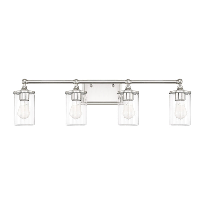 Capital Lighting - 120741PN-423 - Four Light Vanity - Camden - Polished Nickel