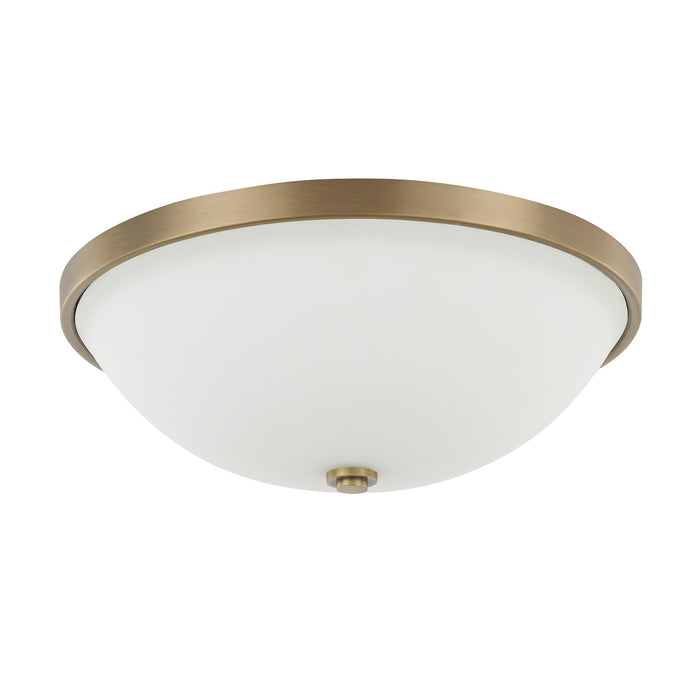 Capital Lighting - 2325AD-SW - Three Light Flush Mount - Perkins - Aged Brass