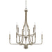 Capital Lighting - 419391AD - Ten Light Chandelier - Dawson - Aged Brass