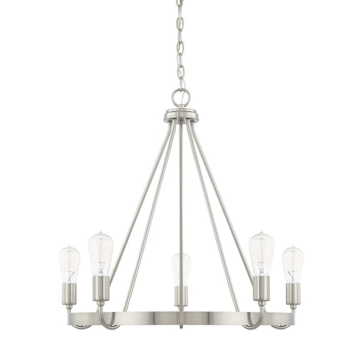 Capital Lighting - 420061BN - Five Light Chandelier - Tanner - Brushed Nickel