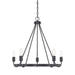 Capital Lighting - 420061MB - Five Light Chandelier - Tanner - Matte Black