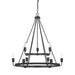 Capital Lighting - 420091MB - Nine Light Chandelier - Tanner - Matte Black