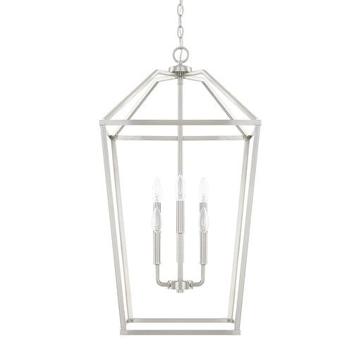 Capital Lighting - 522761BN - Six Light Foyer Pendant - Birch - Brushed Nickel