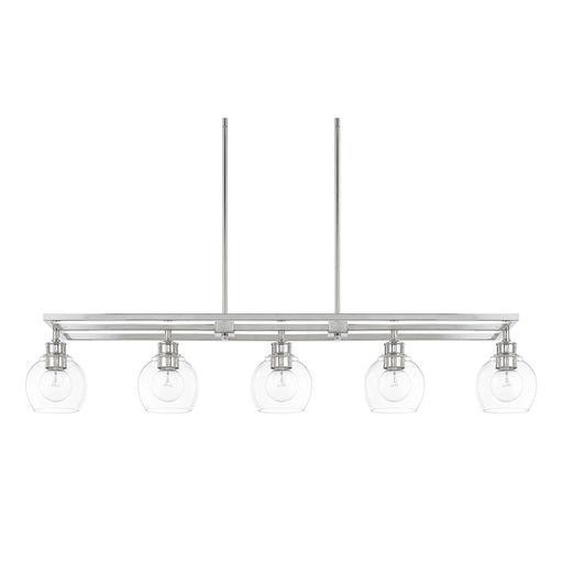 Capital Lighting - 821151PN-426 - Five Light Island Pendant - Mid Century - Polished Nickel