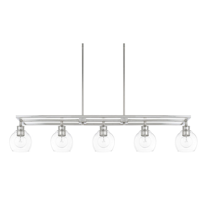 Capital Lighting - 821151PN-426 - Five Light Island Pendant - Mid Century - Polished Nickel