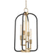 Hudson Valley - 8314-AGB - Four Light Chandelier - Angler - Aged Brass