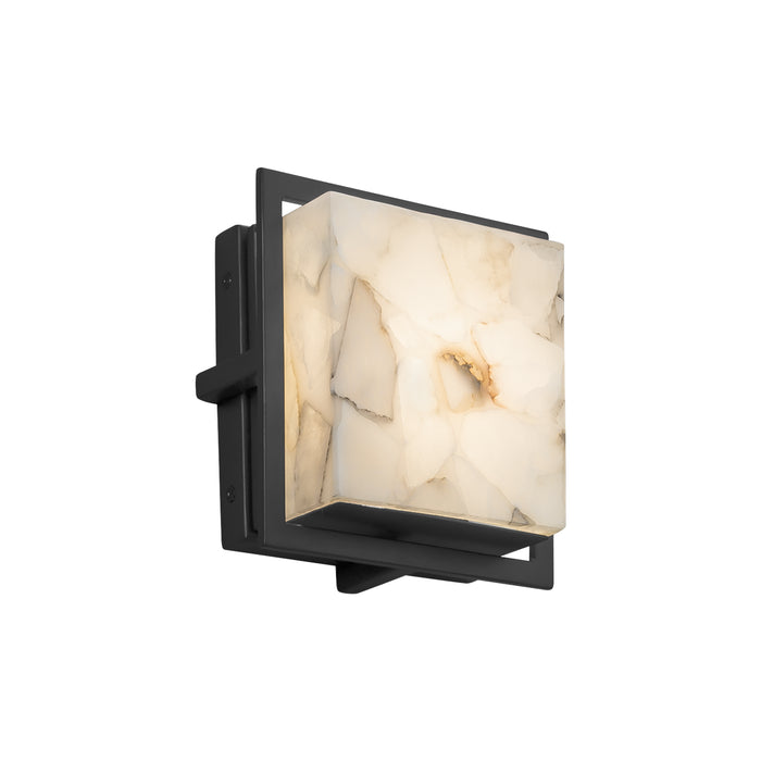 Justice Designs - ALR-7561W-MBLK - LED Outdoor Wall Sconce - Alabaster Rocks - Matte Black