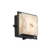 Justice Designs - ALR-7561W-MBLK - LED Outdoor Wall Sconce - Alabaster Rocks - Matte Black