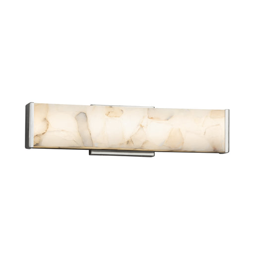 Justice Designs - ALR-8601-CROM - LED Linear Bath Bar - Alabaster Rocks - Polished Chrome