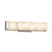 Justice Designs - ALR-8601-CROM - LED Linear Bath Bar - Alabaster Rocks - Polished Chrome