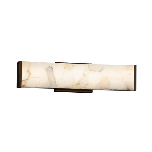 Justice Designs - ALR-8601-DBRZ - LED Linear Bath Bar - Alabaster Rocks - Dark Bronze