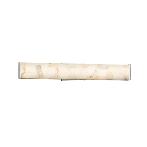 Justice Designs - ALR-8605-CROM - LED Linear Bath Bar - Alabaster Rocks - Polished Chrome