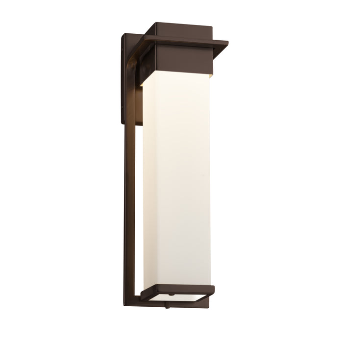 Justice Designs - FSN-7544W-OPAL-DBRZ - LED Outdoor Wall Sconce - Fusion - Dark Bronze