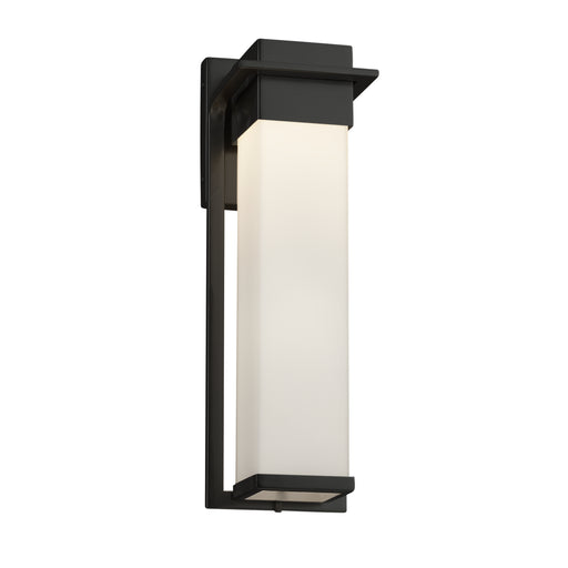 Justice Designs - FSN-7544W-OPAL-MBLK - LED Outdoor Wall Sconce - Fusion - Matte Black