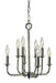 Framburg - 4986 PN - Six Light Chandelier - Boulevard - Polished Nickel