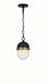 Crystorama - CAP-8506-MK-TG - Three Light Outdoor Pendant - Capsule - Matte Black / Textured Gold