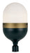 Crystorama - CAP-8509-MK-TG - Three Light Outdoor Post Mount - Capsule - Matte Black / Textured Gold