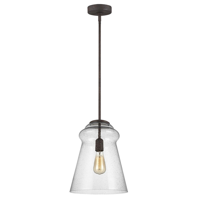 Generation Lighting. - P1459DWI - One Light Pendant - Loras - Dark Weathered Iron