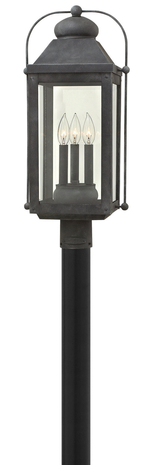 Hinkley - 1851DZ-LL - LED Post Top/ Pier Mount - Anchorage - Aged Zinc