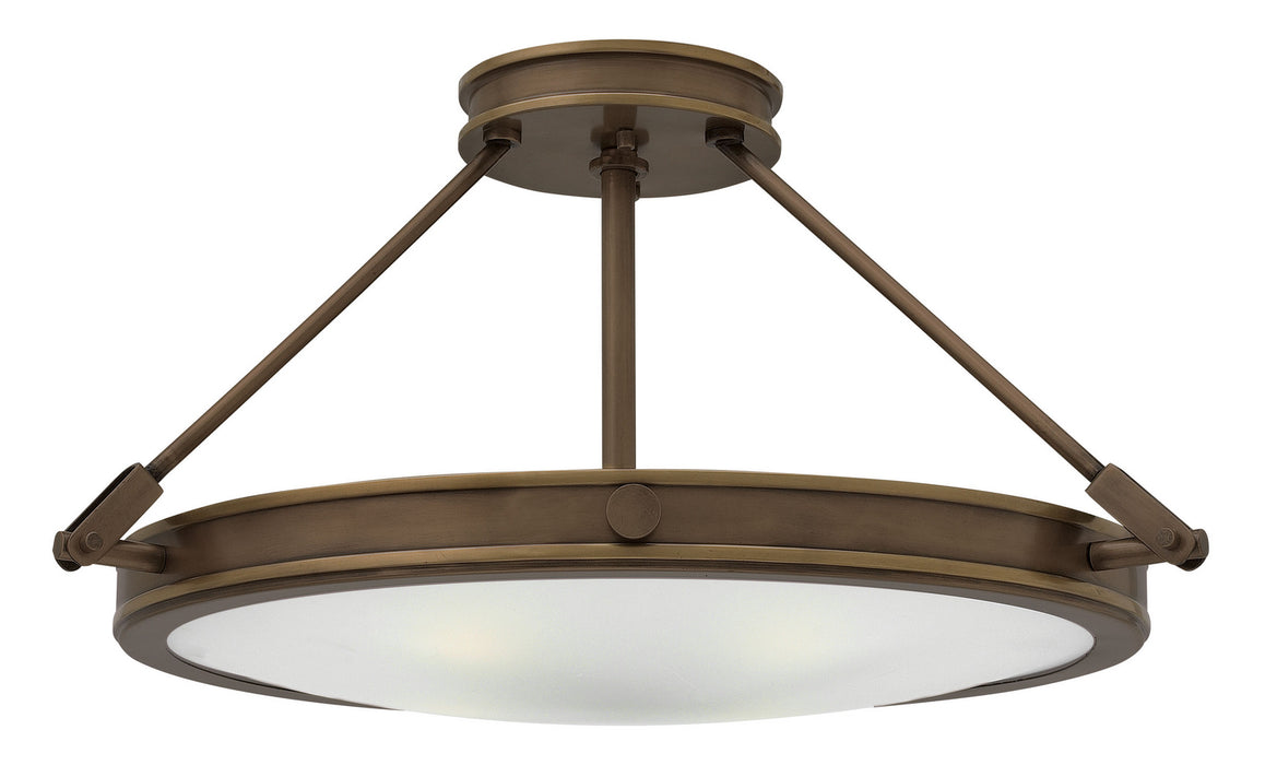 Hinkley - 3382LZ - LED Semi-Flush Mount - Collier - Light Oiled Bronze