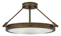 Hinkley - 3382LZ - LED Semi-Flush Mount - Collier - Light Oiled Bronze