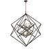 Artcraft - AC11112 - 12 Light Chandelier - Artistry - Matte Black & Harvest Brass