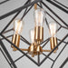 Artcraft - AC11114 - Four Light Chandelier - Artistry - Matte Black & Harvest Brass