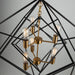 Artcraft - AC11116 - Six Light Chandelier - Artistry - Matte Black & Harvest Brass