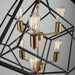 Artcraft - AC11116 - Six Light Chandelier - Artistry - Matte Black & Harvest Brass