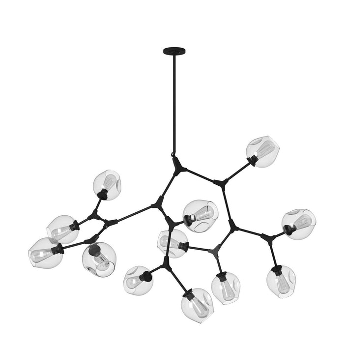 Artcraft - JA14022BK - 12 Light Chandelier - Organic - Black