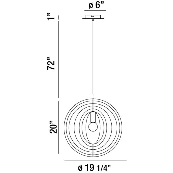 Eurofase - 31873-017 - One Light Pendant - Abruzzo - Wood