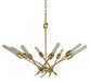 Framburg - 3078 SB - Eight Light Chandelier - Quasar - Satin Brass