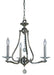 Framburg - 3093 PN - Three Light Chandelier - Allena - Polished Nickel