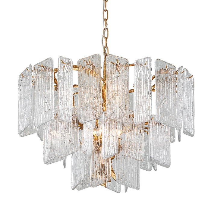 Corbett Lighting - 244-48-GL - Eight Light Chandelier - Piemonte - Gold Leaf