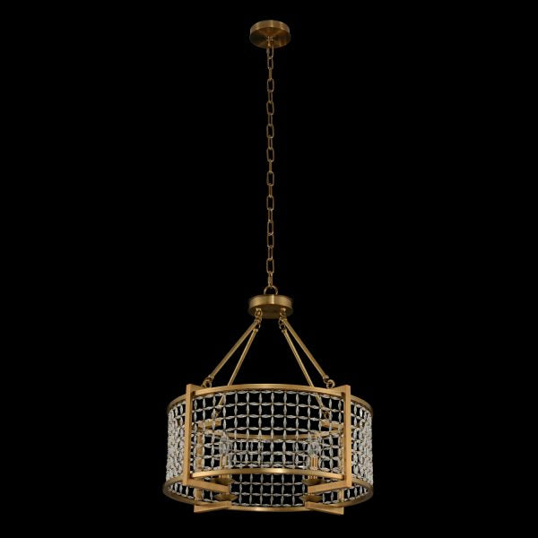 Allegri - 032151-043-FR001 - Four Light Pendant - Verona - Brushed Pearlized Brass