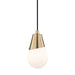 Mitzi - H101701-AGB - One Light Pendant - Cora - Aged Brass