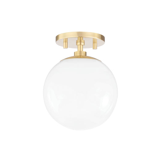 Mitzi - H105601-AGB - One Light Semi Flush Mount - Stella - Aged Brass