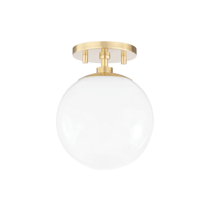 Mitzi - H105601-AGB - One Light Semi Flush Mount - Stella - Aged Brass