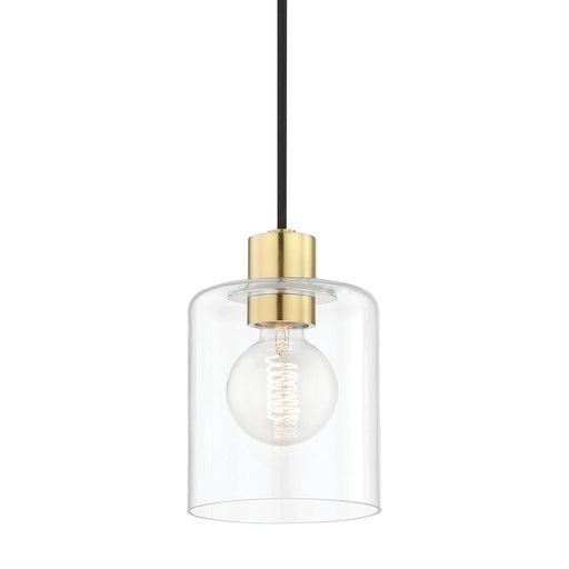 Mitzi - H108701-AGB - One Light Pendant - Neko - Aged Brass