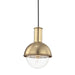 Mitzi - H111701-AGB - One Light Pendant - Riley - Aged Brass