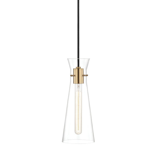 Mitzi - H112701-AGB - One Light Pendant - Anya - Aged Brass