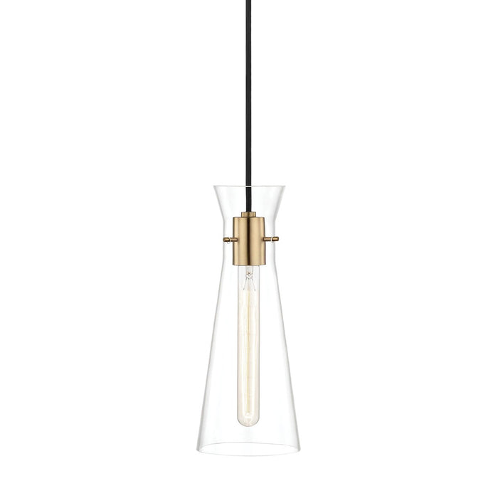 Mitzi - H112701-AGB - One Light Pendant - Anya - Aged Brass