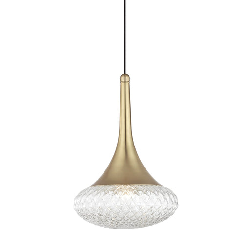 Mitzi - H114701D-AGB - One Light Pendant - Bella - Aged Brass