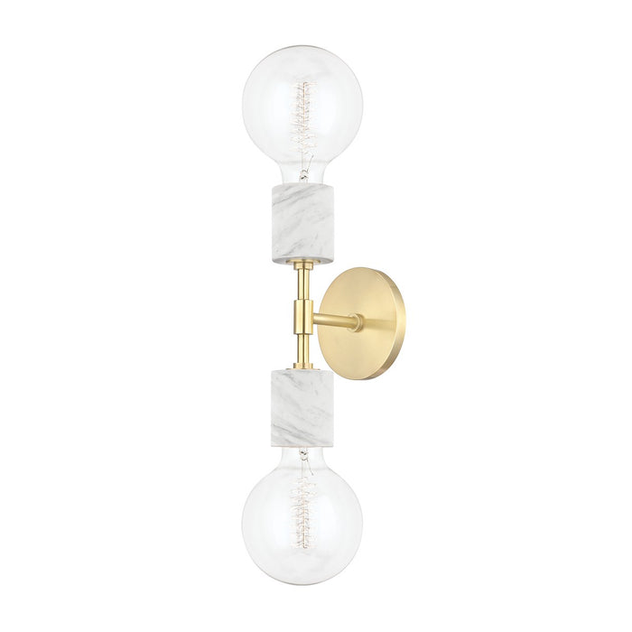 Mitzi - H120102-AGB - Two Light Wall Sconce - Asime - Aged Brass