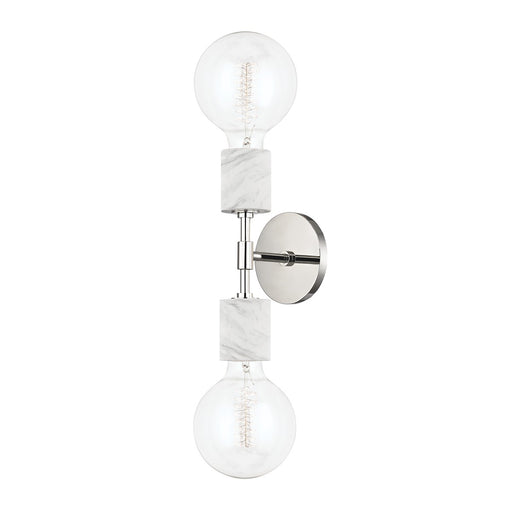 Mitzi - H120102-PN - Two Light Wall Sconce - Asime - Polished Nickel